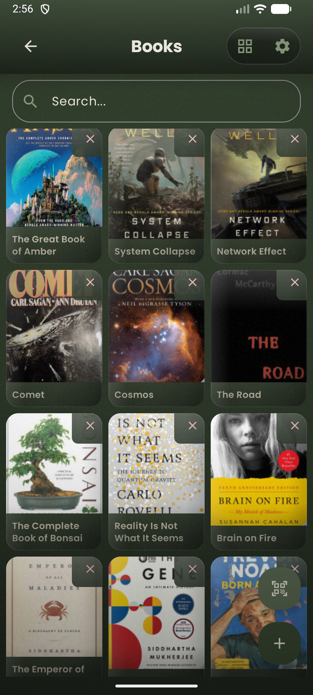 Collection grid view